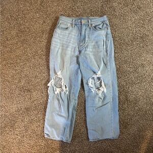 Distressed Light Blue Women's Jeans